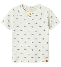 Lil Atelier T-Shirt - NmmLavo - Coconut Melk/Papieren Boot