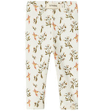 Lil Atelier Leggings - NbfLavo - Kokosmelk/Neuriën Bird