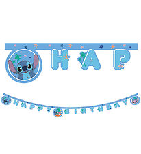 Decorata Party 생일 축하 배너 - Stitch & 엔젤