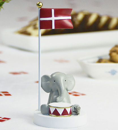 Kids by Friis Table Figurine - Elephant w. Drum
