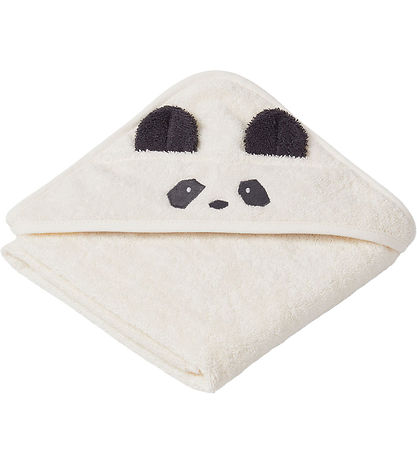 Liewood Baby towel - 70x70 cm - Albert - Panda Cream They