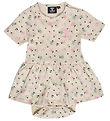 Hummel Bodysuit w. Skirt s/s - hmlTyra - Whitecap Gray