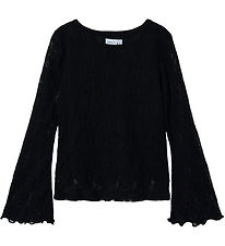 Name It Blouse - NkfTepine - Zwart m. Veter