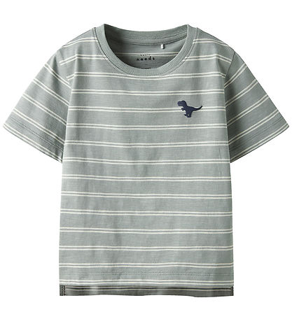 Name It T-Shirt - NmmVoby - Slate Grijs/Witkopgrijs