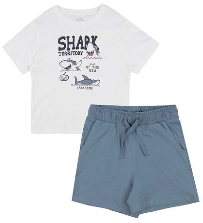 Name It Shorts Set - Shorts/T-shirt - NmmVigor - Blue Mirage