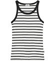 Mads Nørgaard Tanktop - Rib - Carinila - Vanilla Ice/Black