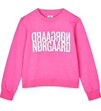 Mads Nørgaard Sweatshirt - Talinka - Knockout Pink w. Logo