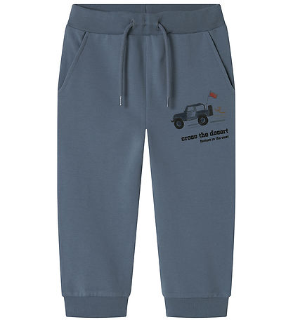 Name It Jogginghosen - NmmHekar - Blue Mirage m. Print