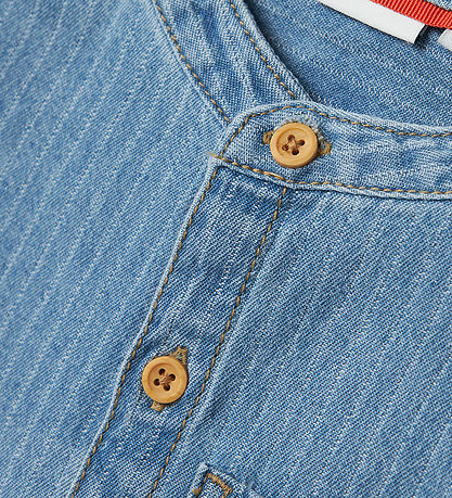 Name It T-shirt - NmmFido - Light Blue Denim/STRIPES