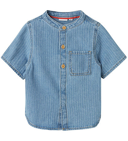 Name It T-shirt - NmmFido - Light Blue Denim/STRIPES