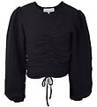 Hound Tröja - Crepe Topp - Svart