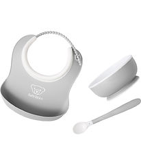 BabyBjörn Dinner Set - 3 Parts - Grey