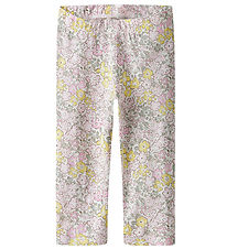 Name It Leggings - Modaal - NmfHaile - Bright White/Lemon Mering