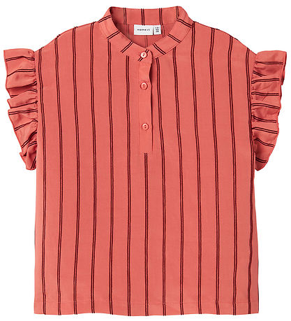 Name It Top - NkfHeik - Spiced Coral/Madder Brown