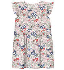 Name It Jurk - Modaal - NmfHaile - Bright White m. Bloemen