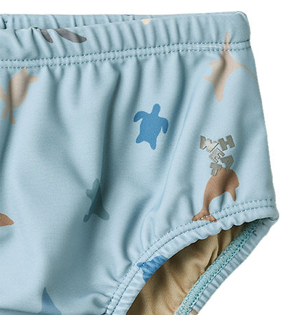 Wheat Swim Diaper - Philip - UV40+ - Soft Blue Sea Life