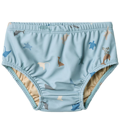 Wheat Swim Diaper - Philip - UV40+ - Soft Blue Sea Life
