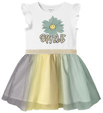 Name It Jurk - Tule - NmfArnina - Bright White