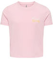 Kids Only T-shirt - KogAnnbell Sun Life - Roseate Spoonbi/Orange