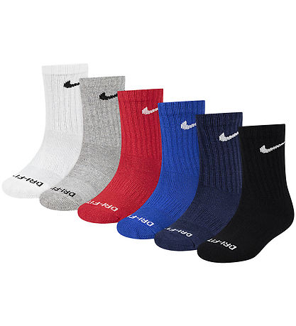 Nike Socks - Cushioned - Dri-Fit - 6-Pack - Multi