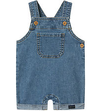 Name It Tuinbroek - Linnen/Katoen - NbmLou - Donkerblauw Denim