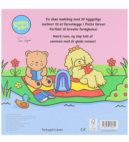 Forlaget Tukan Värityskirja - Cozy Time - Sunny Vibes: Lepo & Re