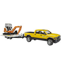 Bruder Car - RAM Rental Service w. Trailer and Mini Ex... - 0254