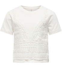 Kids Only T-shirt - KogBetsy - Cloud Dansare m. Hålmönster