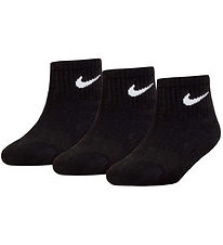 Nike Ankelstrumpor - Dämpad - Dri-Fit - 3-pack - Svart