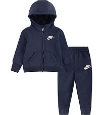 Nike Sweatset - Cardigan/Sweatpants - Midnight Marinblå