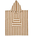 Wheat Towel Poncho - Little - Terrycloth - Cappuccino Stripe