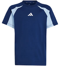 adidas Performance T-shirt - J CB T - Blue w. Logo
