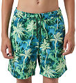 Björn Borg Badeshorts - Print - Grün/Blau m. Palmen