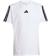 adidas Performance T-shirt - J 3S 160 - Vit/Svart m. Logo