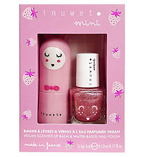 Inuwet Gift Set - Lip balm/Nail Polish - Pink