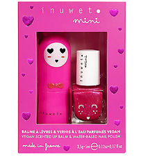 Inuwet Gift Set - Lip balm/Nail Polish - Fuchsia