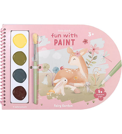 Little Dutch Watercolour Colouring Book - Fairy Garden