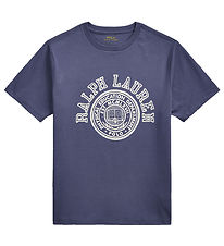 Polo Ralph Lauren T-Shirt - Mat Blauw m. Print