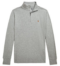 Polo Ralph Lauren Blouse w. Zipper - Grey Melange