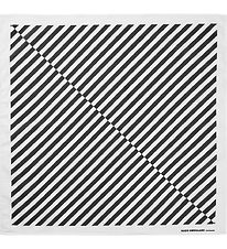 Mads Nørgaard Scarf - 55x55 cm - Black/White Striped