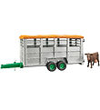 Bruder Work machine - Livestock trailer w. Cow - 02227
