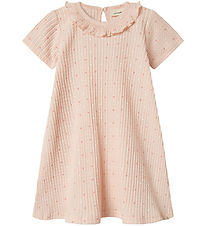 Lil' Atelier Jurk - Rib - NmfHulla - Peach Blush