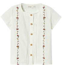 Lil' Atelier Overhemd - NmfJolene - Coconut Melk m. Bloemen