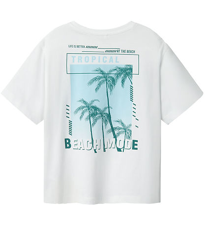 Name It T-shirt - NkmHirlan - Lucent White m. Tryck