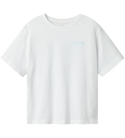 Name It T-shirt - NkmHirlan - Lucent White m. Tryck