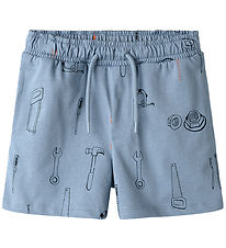 Name It Shorts - NmmHuxi - Vervaagd Denim m. Print