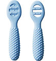 Jack o Juno Baby Spoons - Silicone - 2-Pack - Bubble - Pale Blue