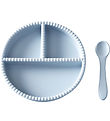 Jack o Juno Geschirr-Set - Silikon - 2 Teile - Bubble - Pale Blu