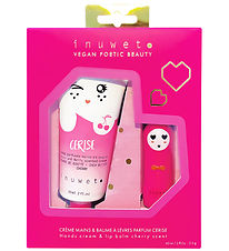 Inuwet Gift Set - Hand cream/lip balm - Wiz - Cherry