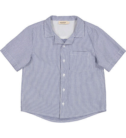 MarMar Overhemd - Neem - Navy Stripe